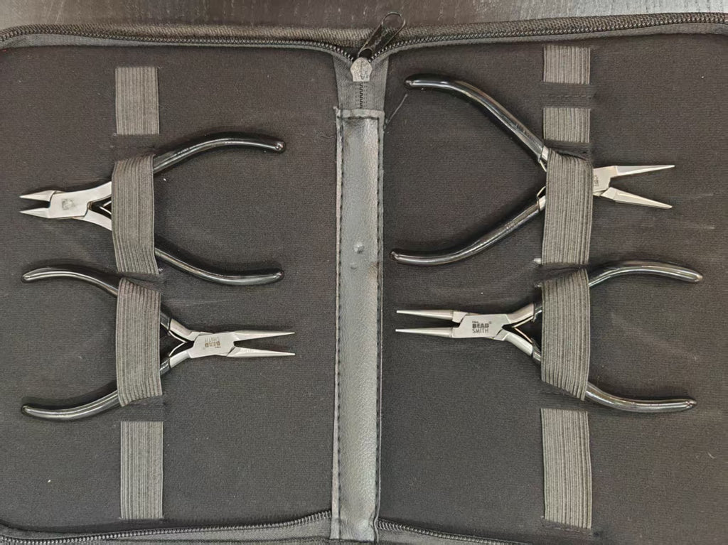 Plier Set, Beadsmith, 4 Pliers/set, Black | 鉗,Beadsmith, 一套4款, 黑色