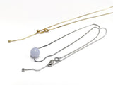 18" Stainless Steel Necklace, 1.1mm box chain, with stopper | 18“ 不鏽鋼項鏈 1.1mm 盒子鏈, 可調節