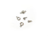 Stainless Steel clasp, Snap clasp, Ball and Socket Clasp, 2 pcs | 不鏽鋼啪扣, 2個