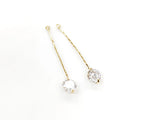 Charm, Brass, Cubic Zirconia, 6mm | 吊飾, 6mm 鋯石銅吊飾