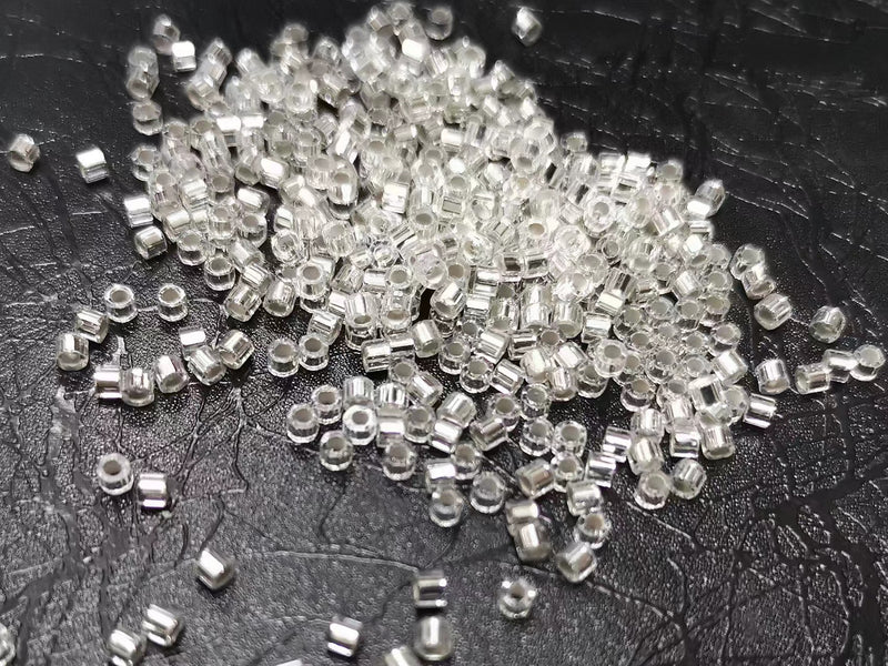 古董玻璃珠, 六角, 2.5mm