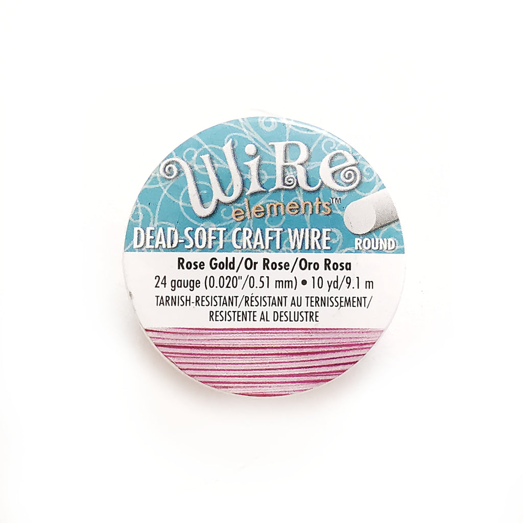 Craft Wire, Round, Beadsmith, 24 Gauge (0.51mm) | 圓銅線, Beadsmith, 24 Gauge (0.51mm)