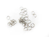 Jump Ring, 0.8x7mm, Stainless Steel, 72 Pieces | 不鏽鋼開口圈, 0.8x7mm圓形, 72個