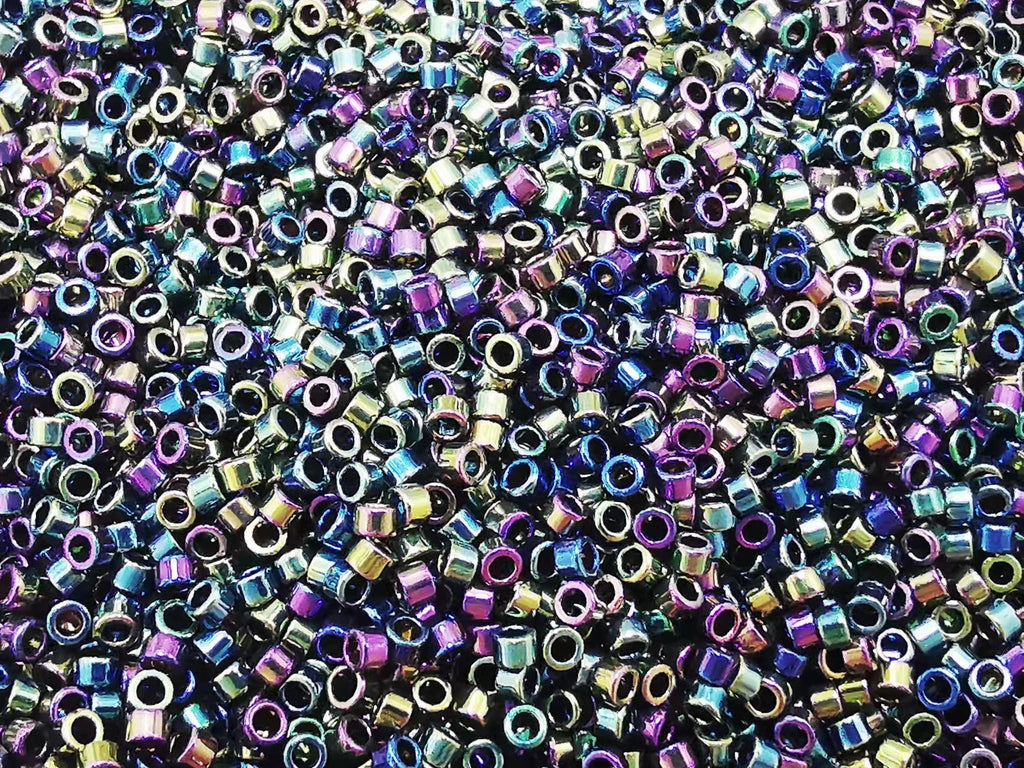 Cylinder seed bead, metallic, 2.5mm | 古董玻璃珠, 金屬色, 2.5mm