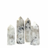 Polished Quartz Crystal Points,  Moonstone 水晶柱, 月光石
