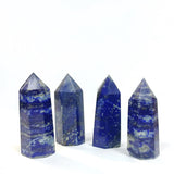 Polished Quartz Crystal Points, Lapis Lazuli 水晶柱, 青金石