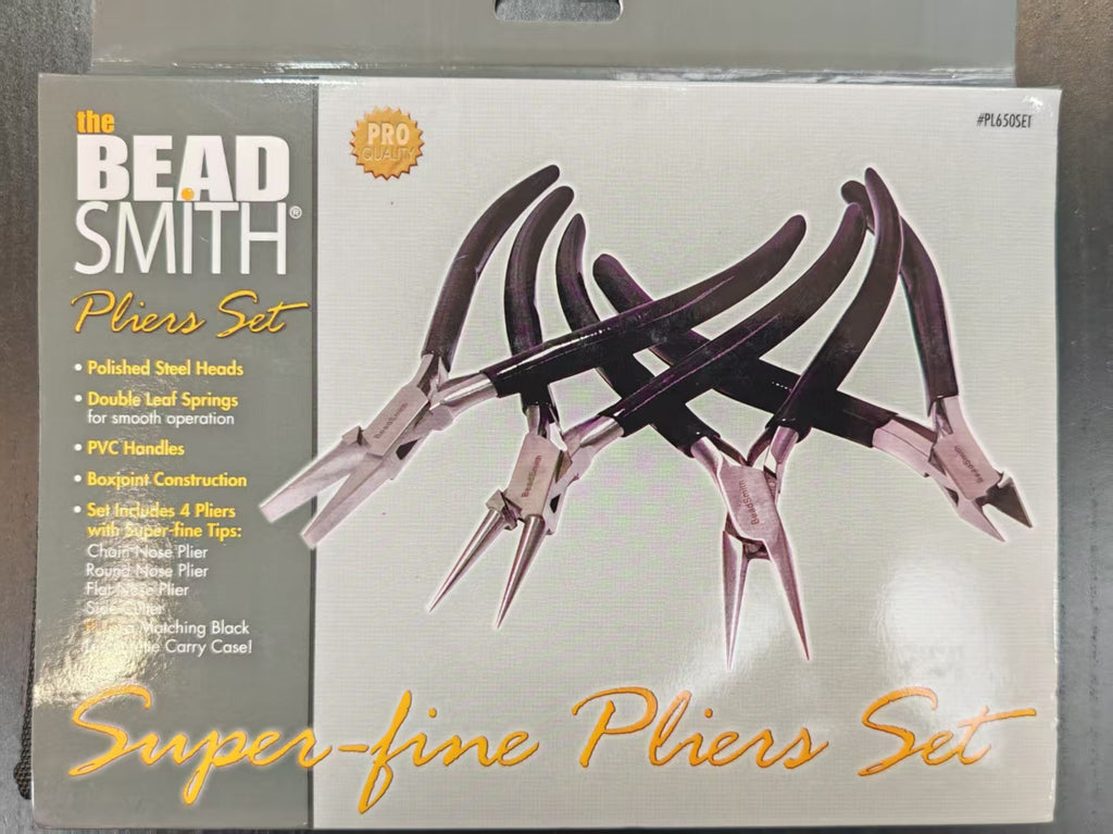 Plier Set, Beadsmith, 4 Pliers/set, Black | 鉗,Beadsmith, 一套4款, 黑色