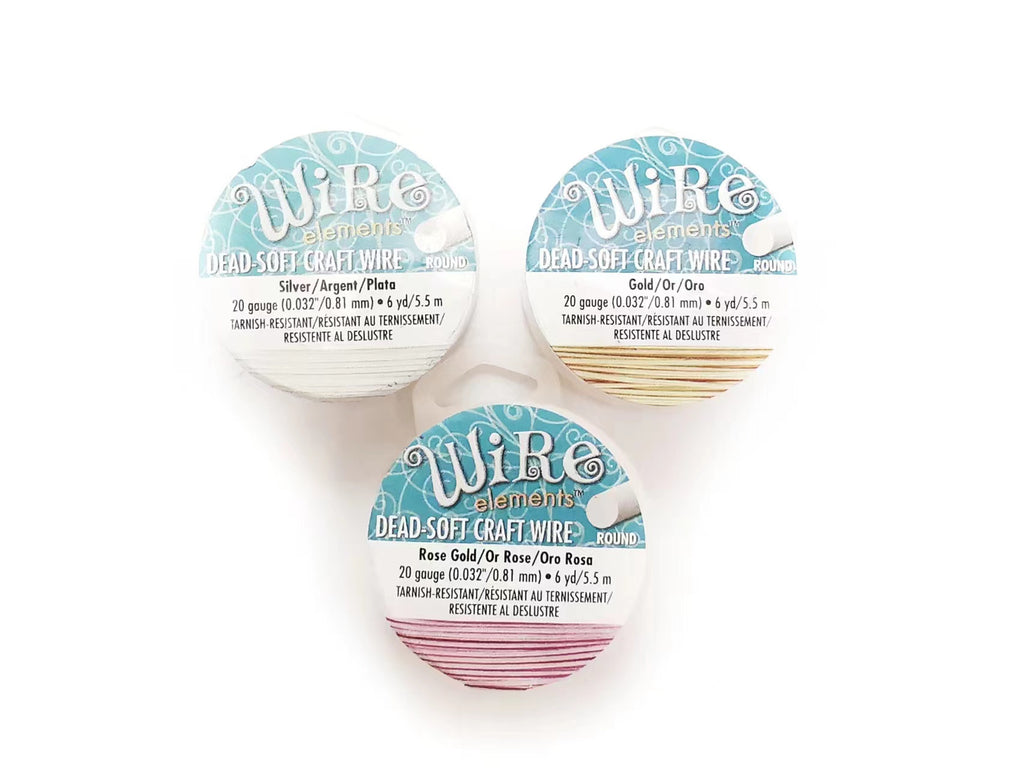 Craft Wire, Round, Beadsmith, 20 Gauge (0.81mm) | 圓銅線, Beadsmith, 20 Gauge (0.81mm)