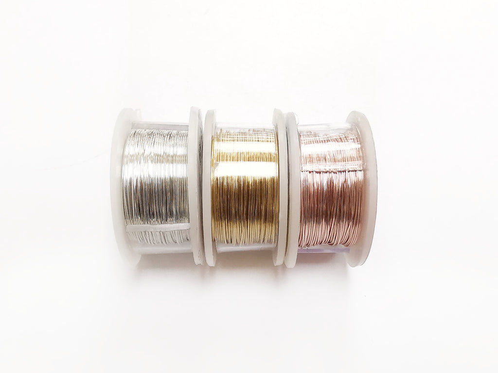 Craft Wire, Round, Beadsmith, 24 Gauge (0.51mm) | 圓銅線, Beadsmith, 24 Gauge (0.51mm)