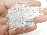 Cylinder seed bead, Opaque, 2.5mm | 古董玻璃珠, 珠光色, 2.5mm