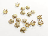 Bead Cap, Brass, 10mm, 24 Pieces | 銅珠蓋, 10mm, 24個