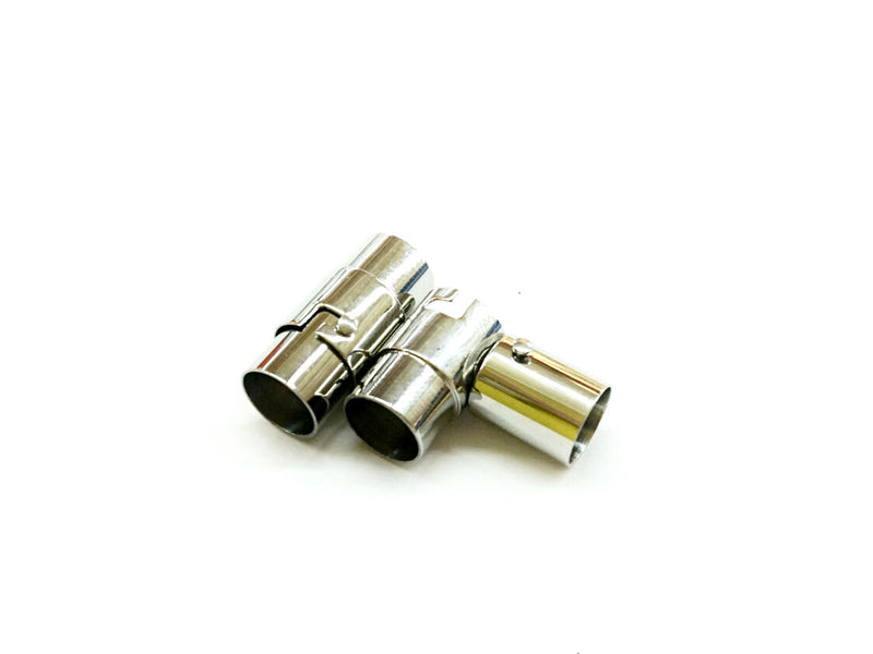 Stainless Steel Magnetic Clasp, 10x21mm Tube, 8mm Hole, Price Per Piece - amakeit bead 天富