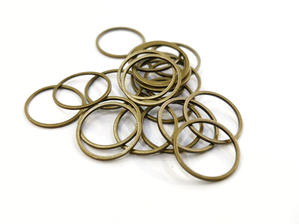 Brass Ring, Round, 16mm, 20pcs | 銅圈, 圓, 16mm, 20個