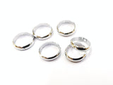 Brass Bead, Round Bead Frame, 8mm/10mm, 6 pcs | 雙孔銅圈, 8mm/10mm, 6個