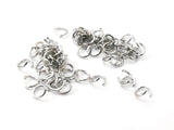 Jump Ring, 0.6x4mm, Stainless Steel, 100 Pieces | 不鏽鋼開口圈, 0.6x4mm圓形, 100個