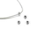 Spacer Stopper, 3x6mm Brass Bead, 4 Pieces Per Pack - amakeit bead 天富