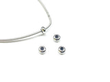 Spacer Stopper, 3x6mm Brass Bead, 4 Pieces Per Pack - amakeit bead 天富