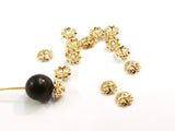 Bead Cap, Brass, 6/8/10mm, 10 Pieces | 銅珠蓋, 6/8/10mm, 10個