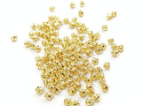 Bead, Brass, 4mm round, 30 pcs | 銅珠, 4mm通花銅珠, 30個