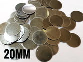 特價, 圓銅片, 20mm, 邊孔, 20個