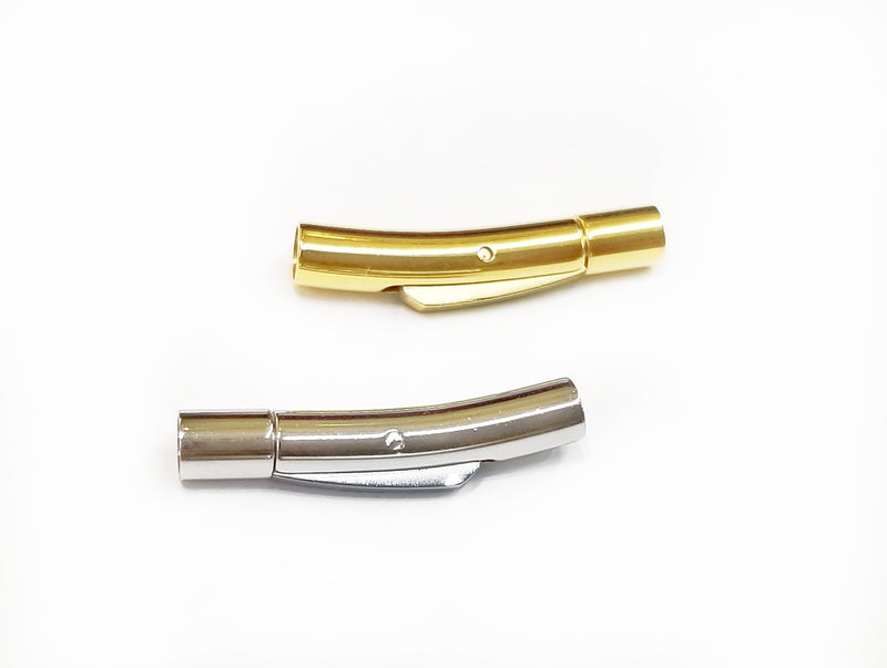繩尾按扣, 不鏽鋼, 4x23mm, 3mm繩