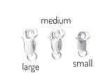 Lobster Clasp, Sterling Silver, 3 Sizes | 龍蝦扣, 925銀, 長型