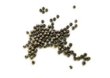 Bead, Brass, 3mm, Solid Ball, Dark Antique Brass | 3mm圓形實心銅珠, 深古銅色