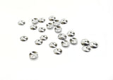 Bead Cap, Brass, 5mm, Nickel, 60 Pieces | 銅珠蓋, 5mm, 叻色, 60個