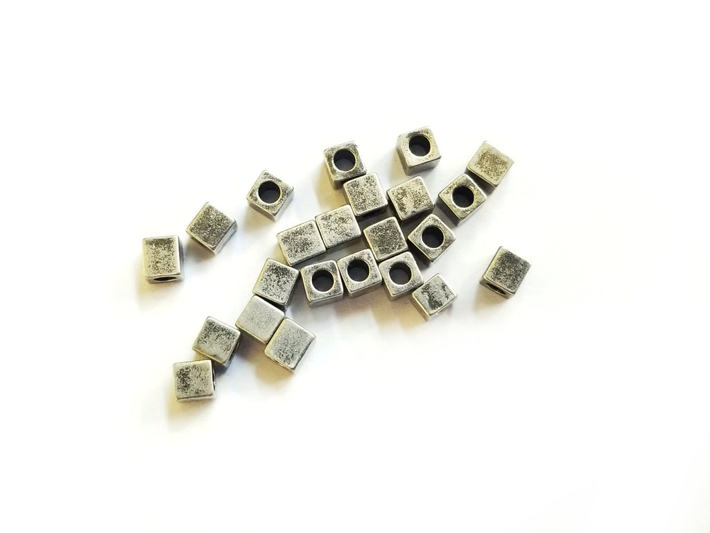 Bead, Brass, 3x3mm Square, 50 Pieces | 3x3.3mm方形銅珠,50個