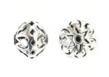 通花銀珠, 13.5x14.5mm