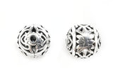 Bead, Sterling Silver, 12mm | 通花銀珠, 12mm