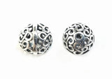 Bead, Sterling Silver, 12mm | 通花銀珠, 12mm
