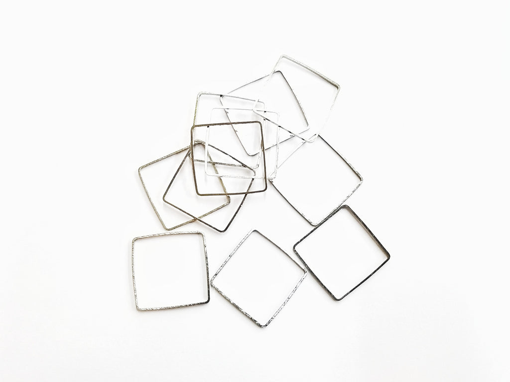 Brass Ring, 20x20mm, 10pcs | 銅圈, 方形, 20x20mm, 10個