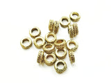 Spacer, Alloy, 3x7mm, Antique Gold, 40 Pieces | 3x7mm古金色合金圈,40個