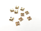 Bead Cap, Brass, 8mm, 10 Pieces | 銅珠蓋, 8mm, 10個