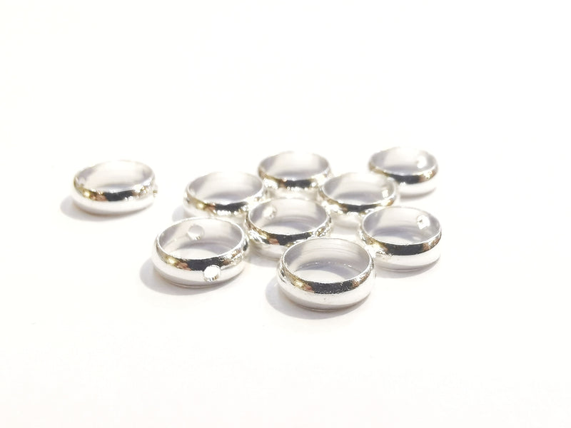雙孔銅圈, 6mm, 8個