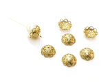 Bead Cap, Brass, 10mm, 24 Pieces | 銅珠蓋, 10mm 24個