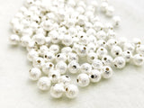Stardust beads, Sanded brass bead, Round, 6mm, 36 Pieces  | 噴沙銅珠, 6mm, 36個