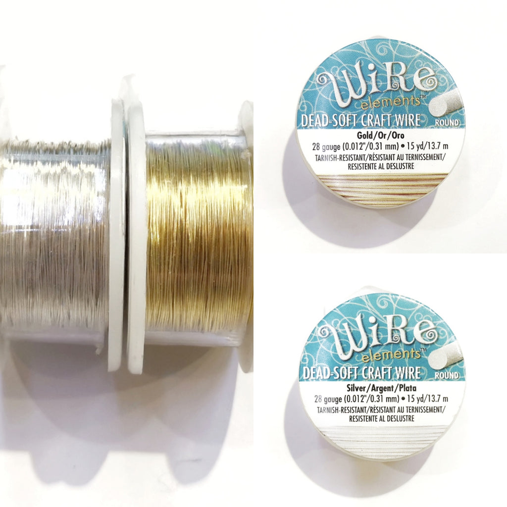 Craft Wire, Round, Beadsmith, 28 Gauge (0.31mm) | 圓銅線, Beadsmith, 28 Gauge (0.31mm)