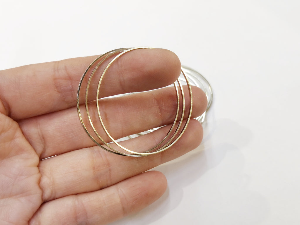 Brass Ring, 40mm, 10pcs | 銅圈, 40mm, 10個