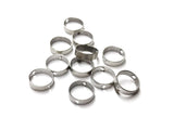 Brass Bead, Round Bead Frame, 9mm/11mm, 6 pcs | 雙孔銅圈, 9mm/11mm, 6個
