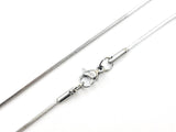 16“ Stainless Steel Necklace, 1.2mm Square Snake Chain | 16” 不鏽鋼項鏈 1.2mm方形蛇骨鏈