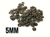 Clearance, Brass sequins, 5mm, centre hole, 100 pcs | 特價, 圓銅片, 5mm, 中孔, 100個