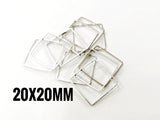 Brass Ring, 20x20mm, 10pcs | 銅圈, 方形, 20x20mm, 10個