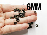 Clearance, Brass sequins, 6mm, centre hole, 100 pcs | 特價, 圓銅片, 6mm, 中孔, 100個