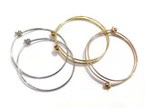 Stainless Steel Cuff, Screw End, 2mm Wire | 不鏽鋼手環, 2mm粗