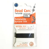 德國Griffin珍珠線, 0.45/0.6/0.7mm, 2米, 附針, 黑色