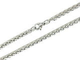 Stainless Steel Necklace, 3mm Wheat Chain | 不鏽鋼項鏈, 3mm龍骨鏈