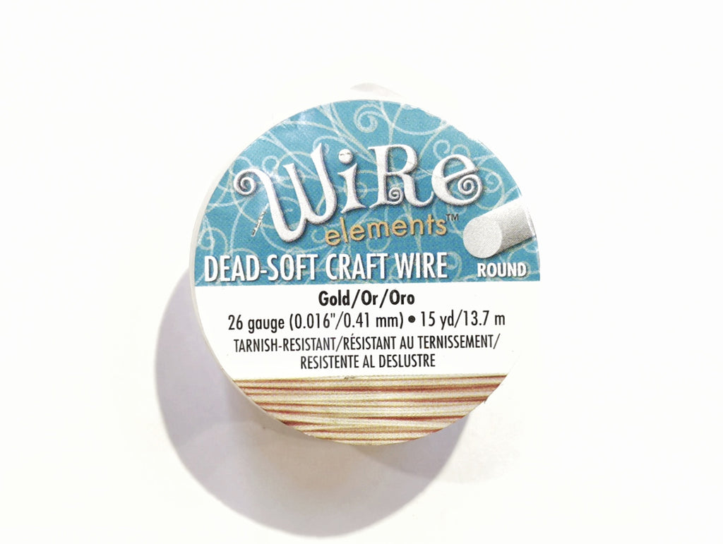 Craft Wire, Round, Beadsmith, 26 Gauge (0.41mm) | 圓銅線, Beadsmith, 26 Gauge (0.41mm)
