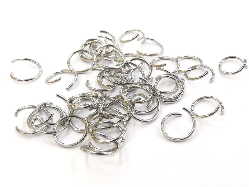 不鏽鋼開口圈, 1x10mm圓形, 50個